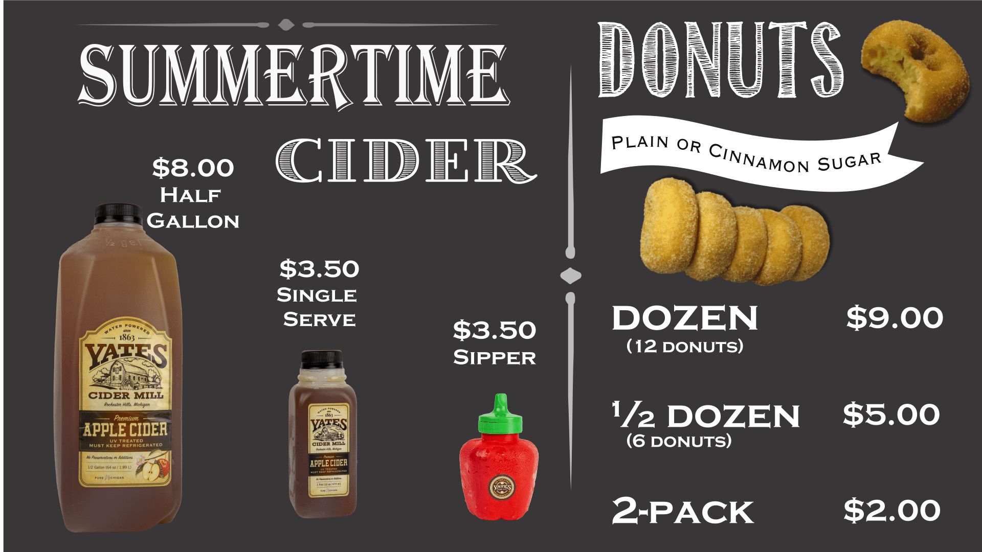 Cider and Donuts Summertime 2022